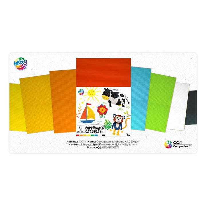 Valoviti karton A4 Mix 8 boja | 8 listova