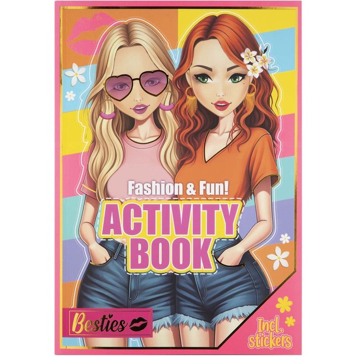 BESTIES Radna bilježnica A4 – Moda i naljepnice