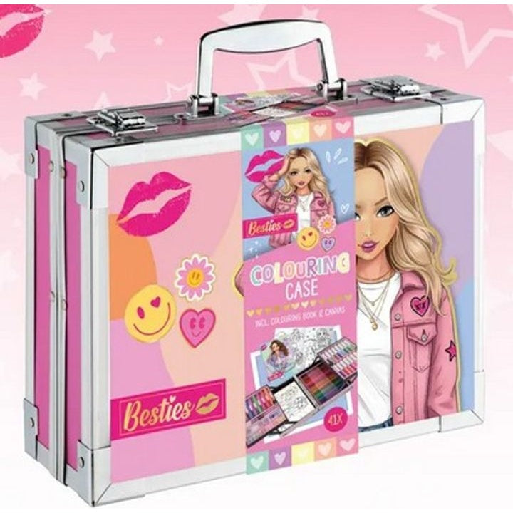 BESTIES Metalna kutija za bojanje – Kompletan set za crtanje s platnom