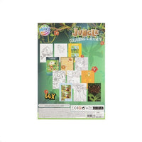 MOXY Knjiga za bojanje i aktivnosti džungla A4 64 stranice