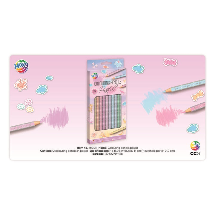 Olovke u pastelnim bojama 12 kom