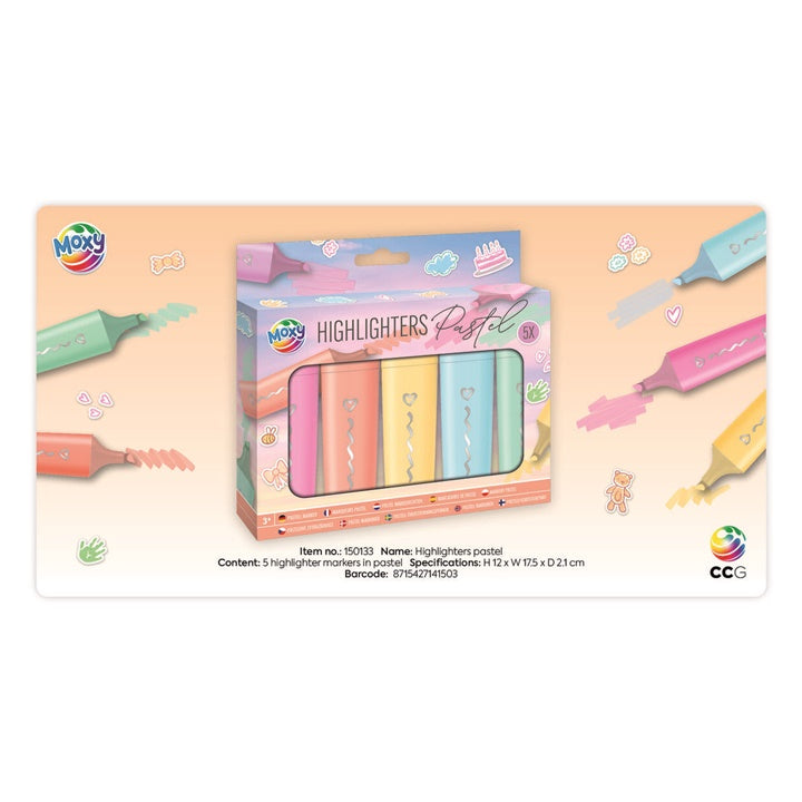 Set pastelnih highlightera