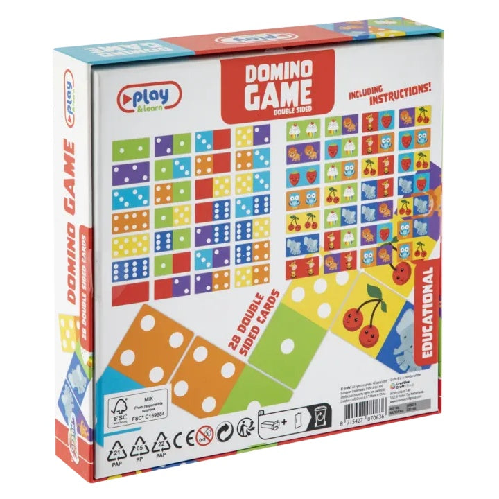 Dvostrana domino igra – 28 edukativnih kartica