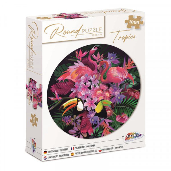 Okrugle puzzle Tropics 68 cm - 1000 kom