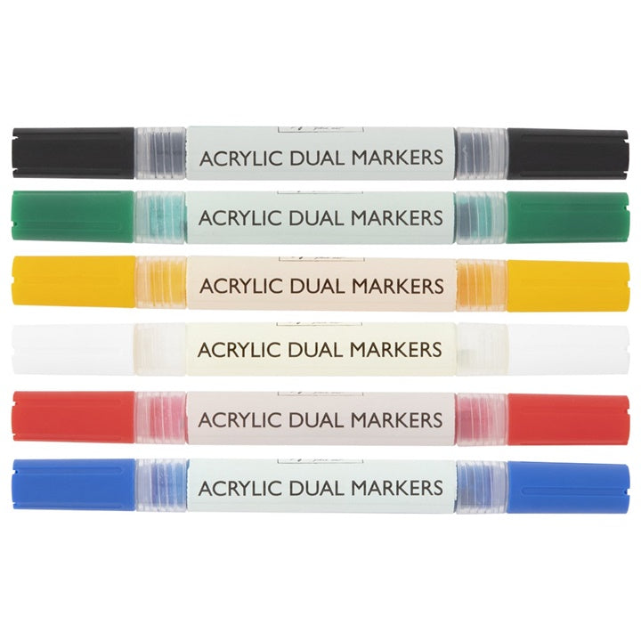 Akrilni markeri DUAL Nassau Fine Art - set od 6 kom