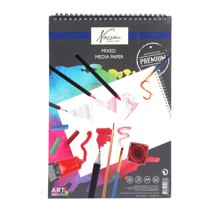 Blok papira za Mixed Media Nassau Fine Art A4 – 20 lista