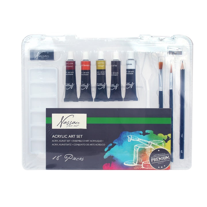 Set akrilnih boja Nassau Fine Art – 18-dijelni