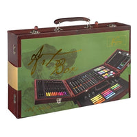Umjetnički set u drvenom koferu Nassau LUXE - 103 komada