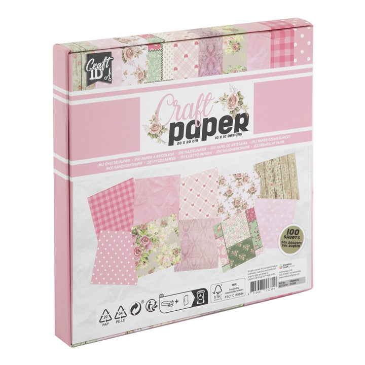 Scrapbooking papir 20 x 20 cm