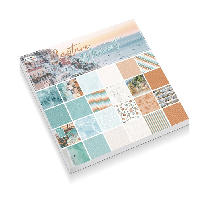 Papir za scrapbooking 24 listova 30,5 x 30,5 - Morski motiv