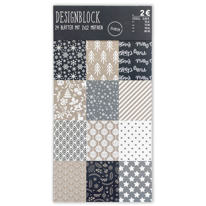 Papiri za scrapbooking 15 x 30 cm