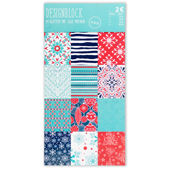Papiri za scrapbooking 15 x 30 cm