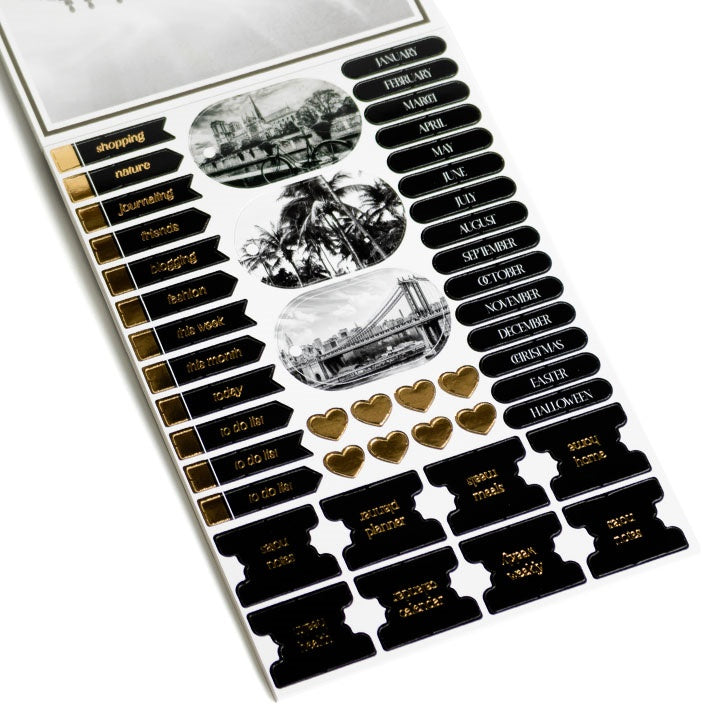 Scrapbooking blok papir A5 24 lista crni