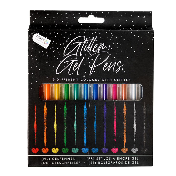 Metalik gel olovke - set od 12 kom