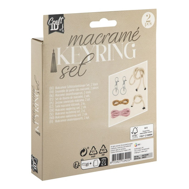 Macramé privjesak za ključeve