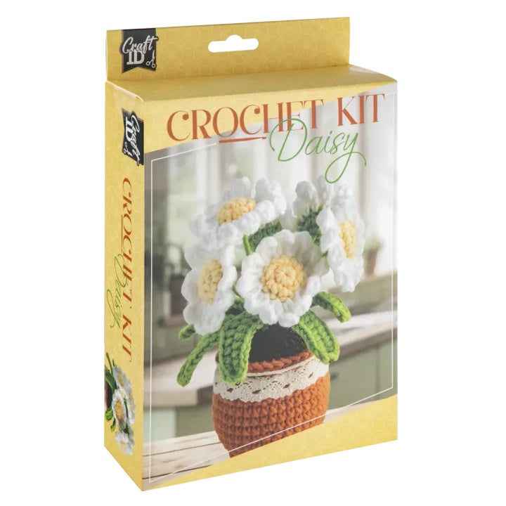 DIY Komplet za heklanje saksija tratinčica