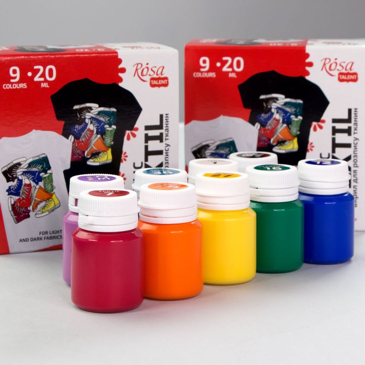 STYLE ROSA TALENT Set akrilnih boja za tekstil