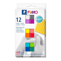 FIMO Soft Polymer Clay Set, Brilliant Colours 12x25g