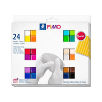 FIMO Soft Polymer Clay Set Basic Colours 24x25g