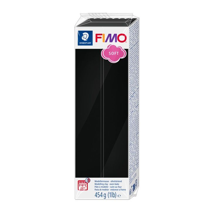Polimerna masa FIMO Soft 454 g – Crna
