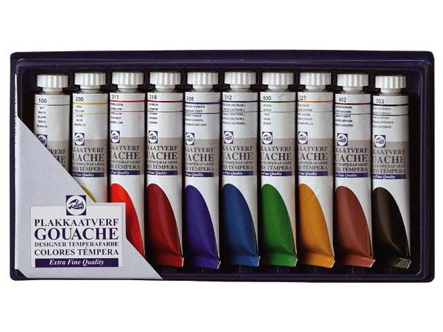 Tempere GOUACHE TALENS SET 10 x 20 ml