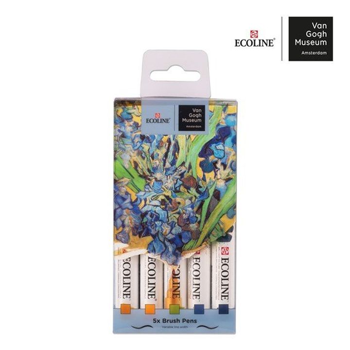 Akvarel markeri Ecoline Brush Pen - Van Gogh Museum - 5 dijelni set