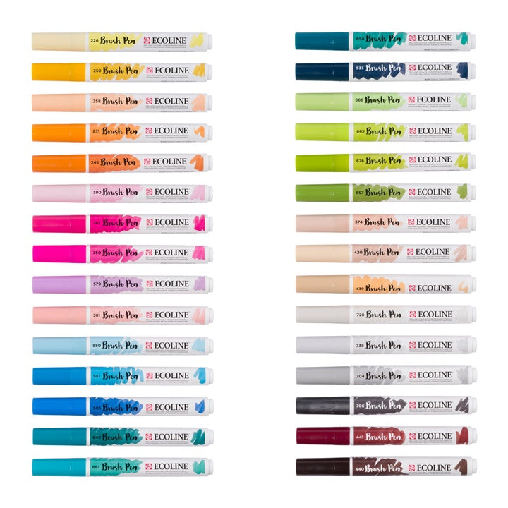 Ecoline Brush Pen Watercolor Pens 30 kom