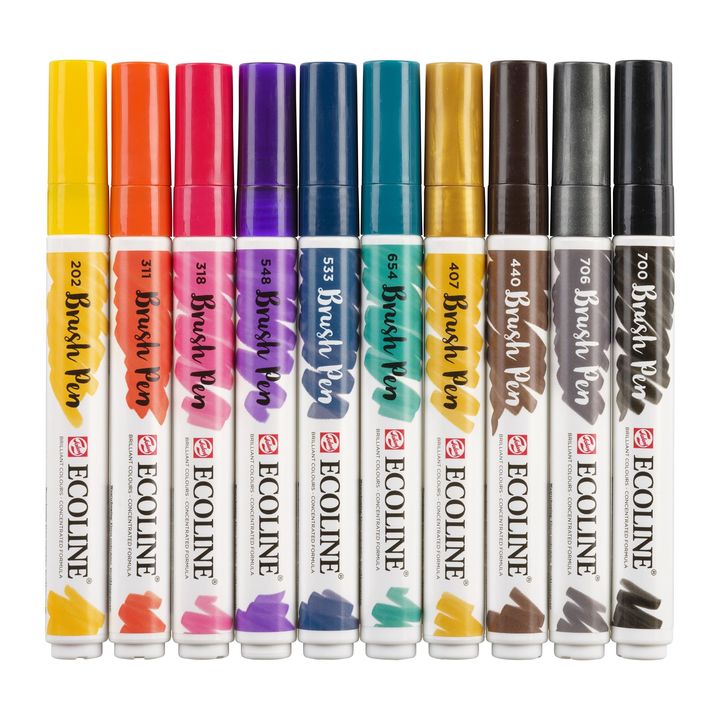 Vodene olovke Ecoline Brush Pen Dark
