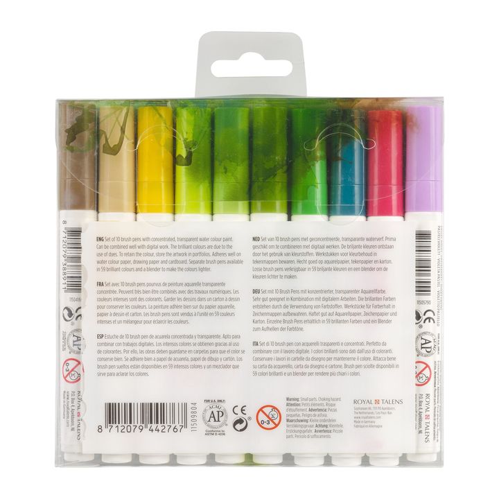 Vodene olovke Ecoline Brush Pen Botanic