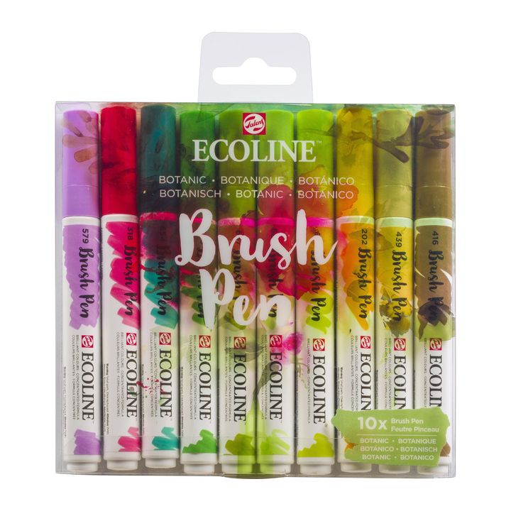 Vodene olovke Ecoline Brush Pen Botanic