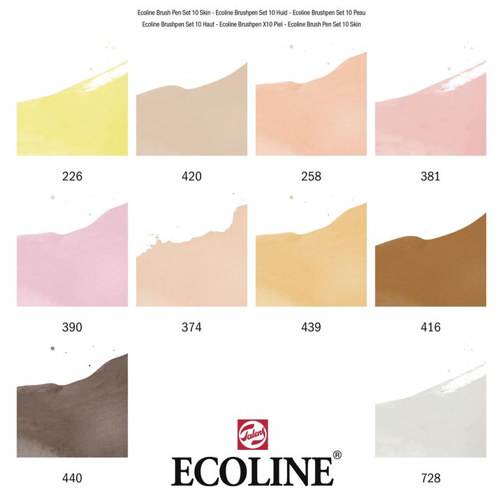 Vodene olovke Ecoline Brush Pen Skin