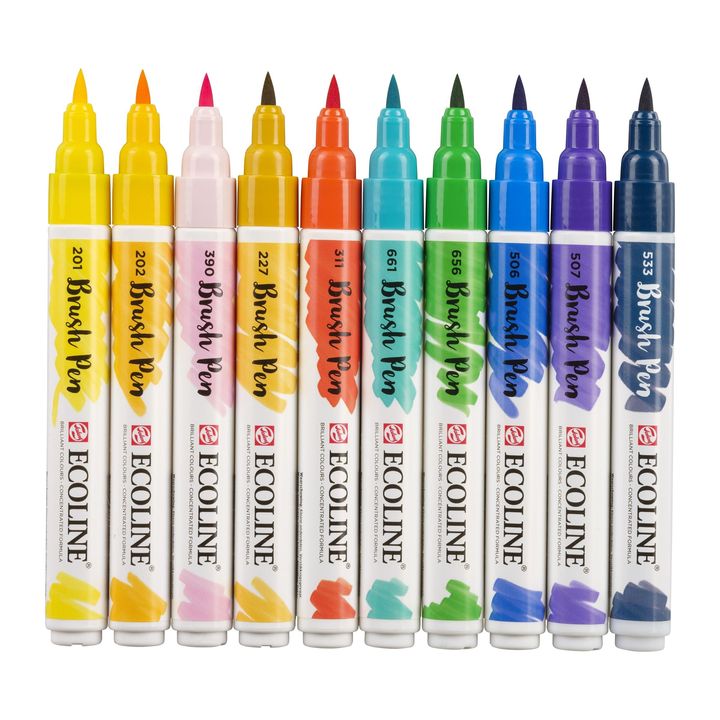Vodene olovke Ecoline Brush Pen Illustrator