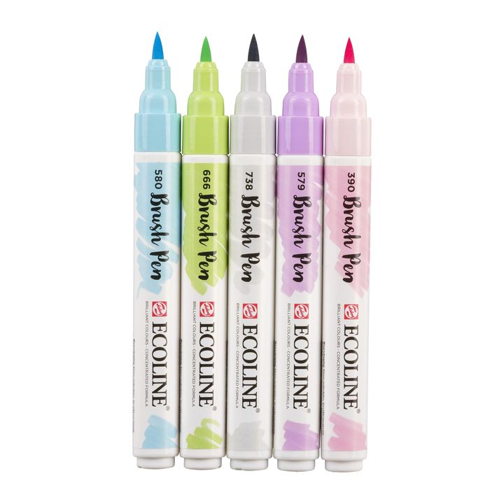 Vodene olovke Ecoline Brush Pen Pastel