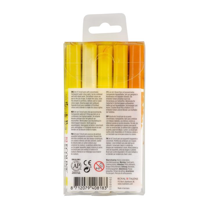Vodene olovke Ecoline Brush Pen Yellow
