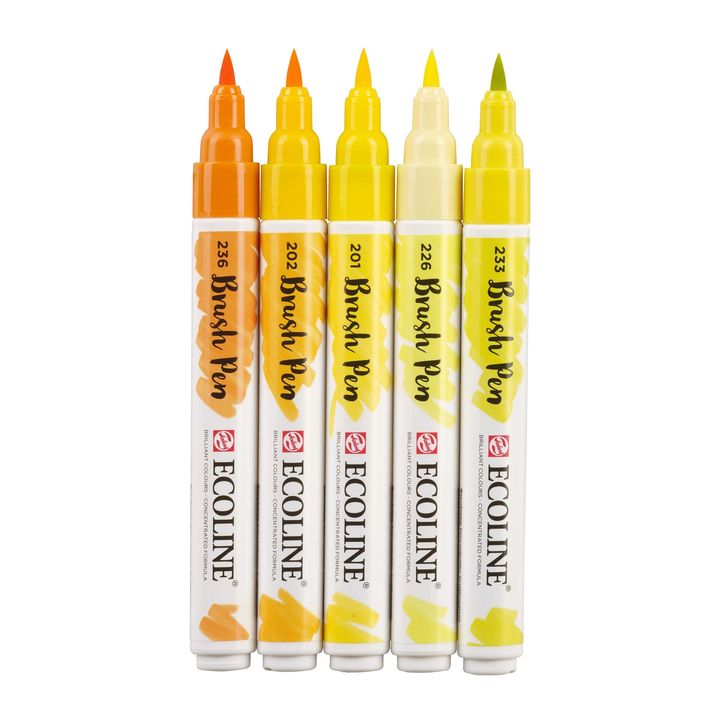 Vodene olovke Ecoline Brush Pen Yellow