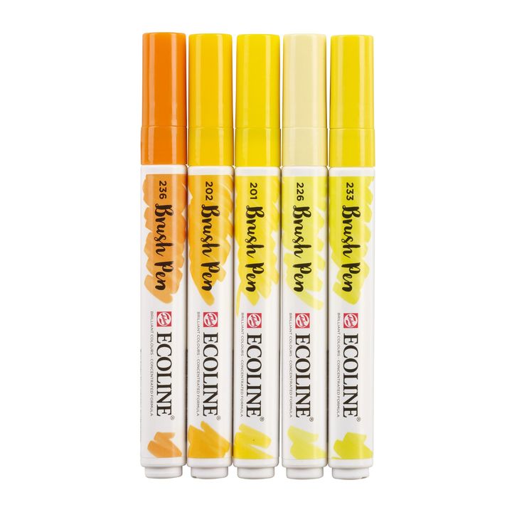 Vodene olovke Ecoline Brush Pen Yellow