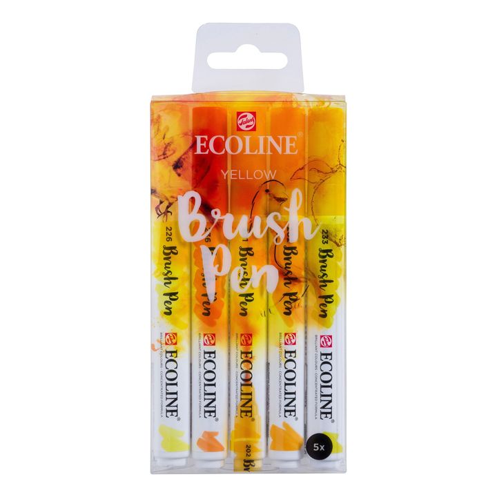 Vodene olovke Ecoline Brush Pen Yellow
