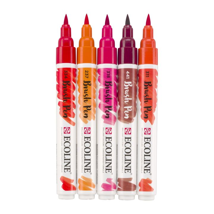 Vodene olovke Ecoline Brush Pen Red