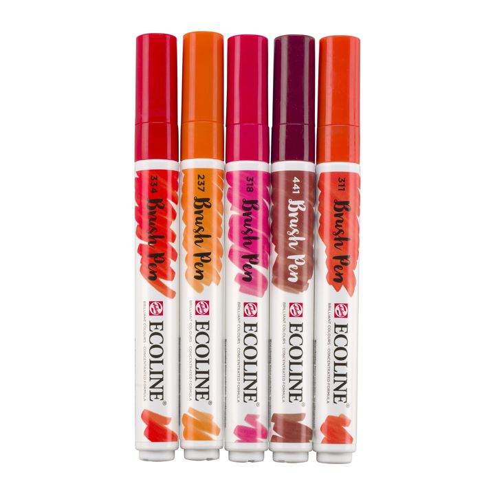 Vodene olovke Ecoline Brush Pen Red