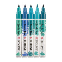 Vodene olovke Ecoline Brush Pen Green Blue