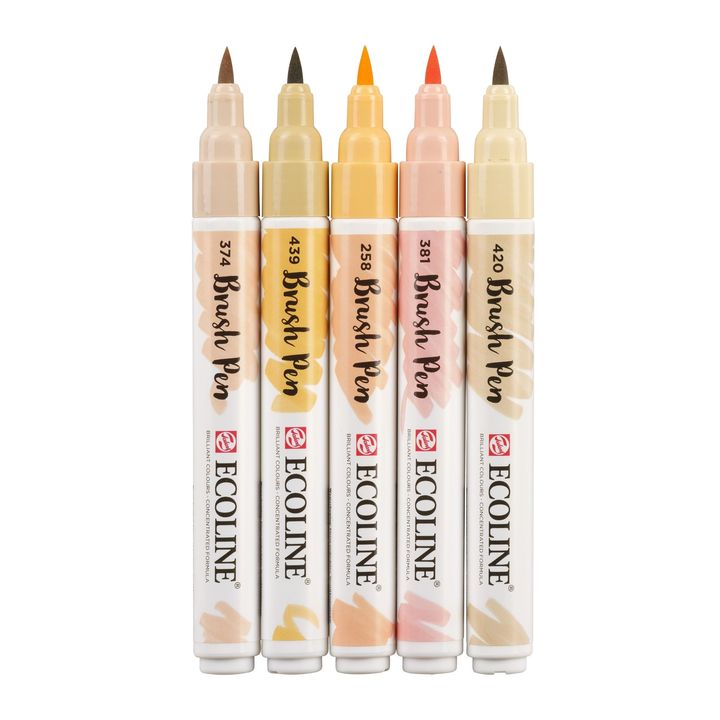 Vodene olovke Ecoline Brush Pen Beige Pink