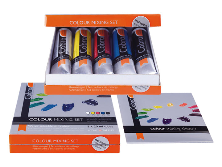 Uljane boje topive u vodi COBRA Set 5x20ml