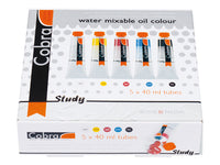 Uljane boje razrijedive vodom COBRA Study Set 5x40ml