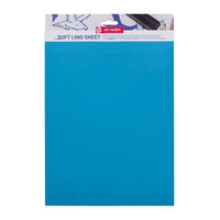 Linoleum blue soft 23 x 30 cm