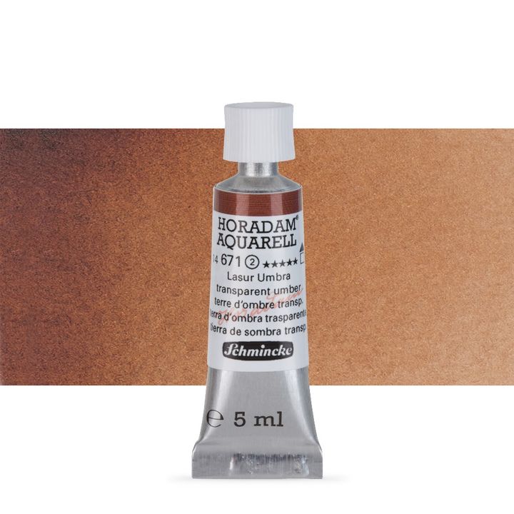 Schmincke Horadam akvarelne boje u tubi 5 ml – 671 transparentna umbra