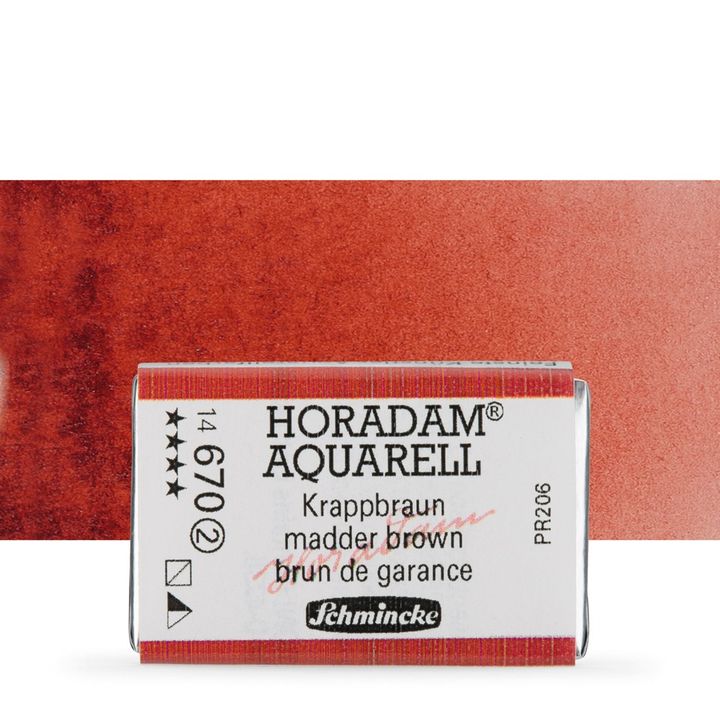 Schmincke Horadam akvarelne boje u cijeloj posudici – 670 madder brown