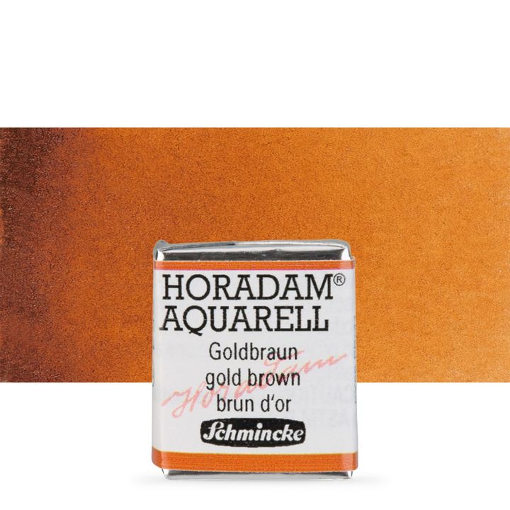 Akvarel boje Schmincke Horadam pola posudice – 654 Gold Brown