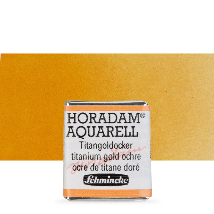 Akvarel boje Schmincke Horadam pola posudice – 659 Titanium Gold Ochre