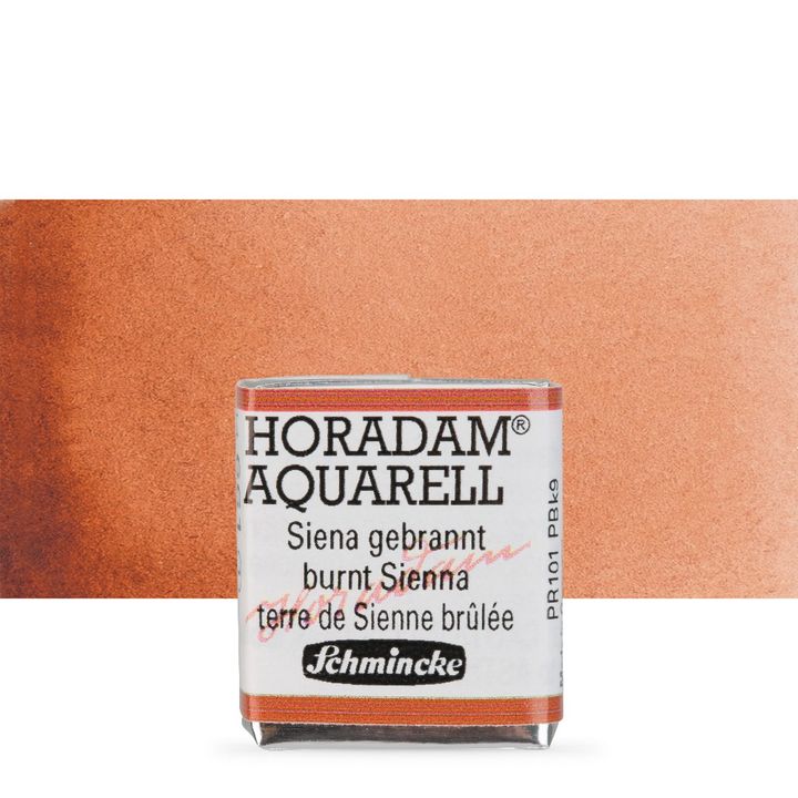 Akvarel boje Schmincke Horadam pola posudice – 661 Burnt Sienna