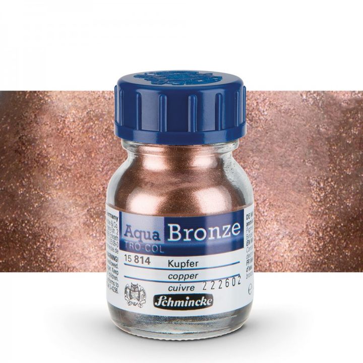 Metalik puder Aqua-Bronze Schmincke 20 ml – 15 814 Bakar